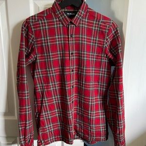 Fitted checkered cotton shirt The Kooples